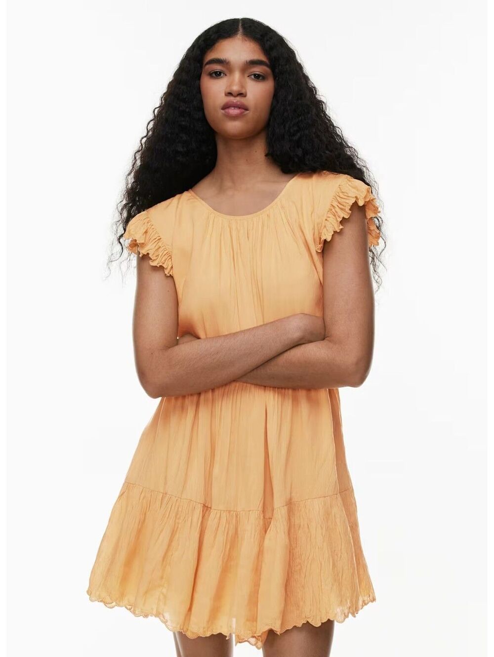Aritzia Wilfred Women's Orange Sidonie Dress - Size medium